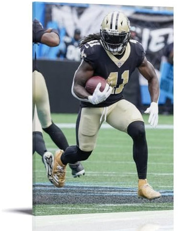 Alvin Kamara American Football Sports Star Poster, dekorative Malerei, Leinwand, Wandposter und Kunstdruck, moderne Familienschlafzimmer-Dekoration, Poster, 60 x 90 cm