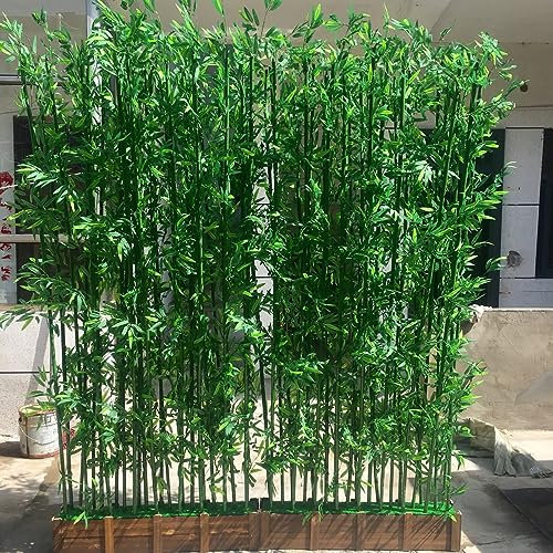 LAMEDOAT Künstliche Bambuspflanze, Hof-Simulationszaun, Bambus-Landschaftsbau, künstliche Kunstpflanze, Dekoration, Landschaftsform, Terrassenraum, hohe Architektur als Raumtrenner für Privatsphäre (