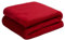 Brentfords Fleece Throw Blankets Kids, Ultra Soft Fleece Blanket Small Fluffy Warm Throw Over Bedspread Single Beds Sofas Couch Kids Bedroom Blanket - Red, 120 x 100cm