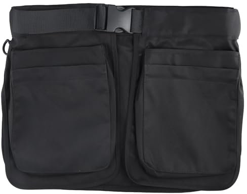 Multifunktionale Kellnertasche - Triple Hippie Gürteltasche - Stoff Kellnerschürze, Schweißfest, mit Seitentasche - für Damen und Herren beim Wandern, Laufen, Camping und Trekking