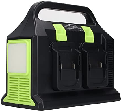 Onduleur Portable 300W pour Batterie 18V, Sortie USB AC 200-240V, avec Alimentation de, LED, Alimentation de Secours