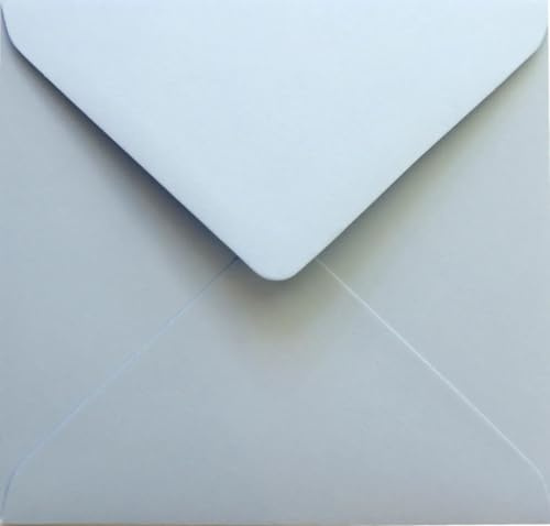 Netuno 100 Kuverts Pastellblau quadratisch 11x11 cm natürlich und festlich | 120g Malmero Azur · feine blaue Kuverts Naturpapier für Geburtstag, Jubiläum, Taufe, Einladungen & Grußkarten