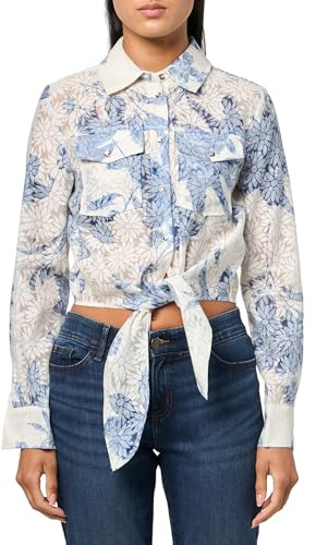 Guess Damen Eco Langarm Adelaide Bow Shirt