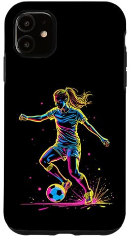 Fußball, Mädchen | Frauen, Teenager-Mädchen, Jugendliche | Fußballspieler Hülle für iPhone 11