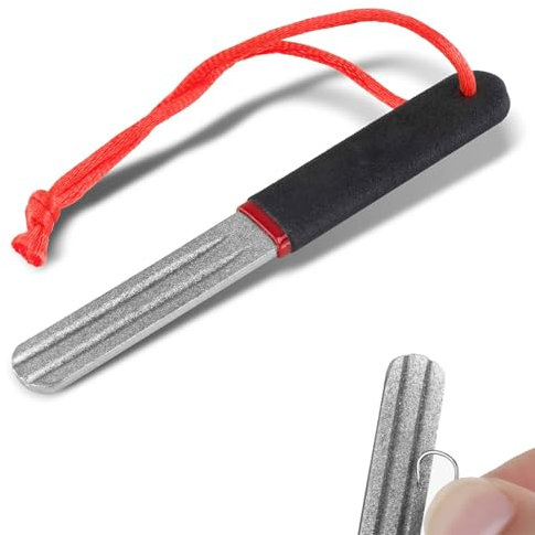 1 Pcs V-Groove Dart Sharpener,Dart Sharpener Diamond Grinding File Portable Sharpening File Dart Accessories,V-Groove Dart Point Sharpener Portable Rapid Sharpening Tool for Fishing & Dart Sharpener