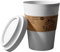 Poubelle - Corbeille Design Tasse à Café Miniature - Conteneur Silencieux Avec Panier De Rangement Grande Capacité Pour Salle De Bain Dortoir WC Et Extérieur