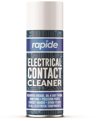 CAPRICAN Electrical Contact Cleaner 200ml | Precision Electronic Degreaser & Component Cleaner | Removes Carbon Dirt & Oil | Fast Evaporating Non-Residue Spray | Safe for Circuits & Switches - 1427