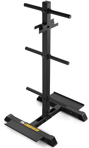 TREX SPORT Hantelscheibenständer Hantelablage TX-065WR | Stahl Hantelständer für Hantelscheiben, Hantelstangen, Trainingszubehör | Home Gym Multifunktionale Hantelablage bis 360 kg