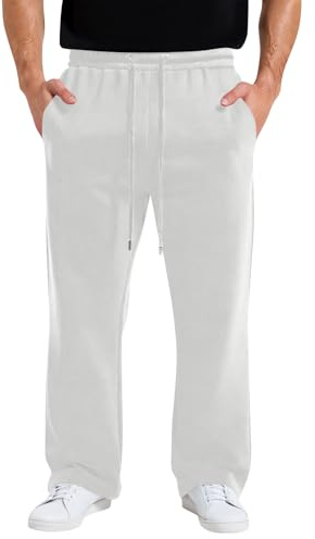 TOFOTL Pantalon Cargo Homme Militaire Uni Pince Mode Tactique Baggy Treillis Boulanger de Travail pour Jardinage Militaire Medieval Décontracté Ensemble Pantalon de Jogging Homme Blanc XXL