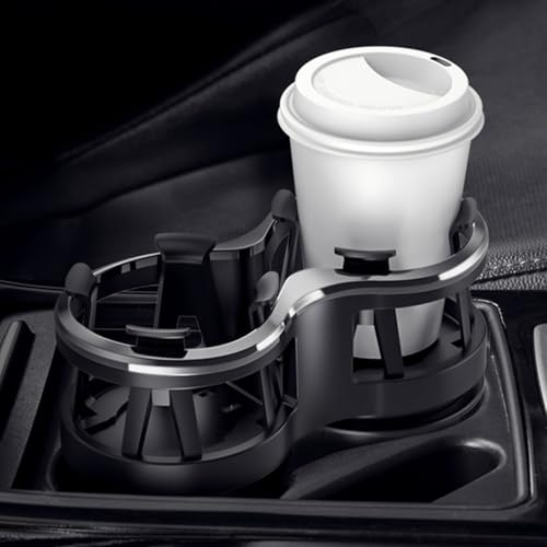 Car Cup Holder for Opel Vauxhall Grandland 2018–2026 Expander with Dual Drink Slots Adjustable Multi-Function Vehicle Cup Holder for Center Console Storage