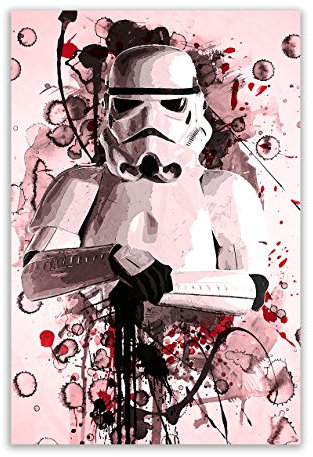Kunstbruder Stormtrooper Color (div. Größen) - Kunst Druck auf Leinwand 40x60cm