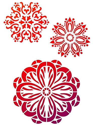 Universalschablone A4 -Mandalas-