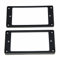 dopro Set von 2 Humbucker Pickup Ring Tonabnehmer Einbaurahmen gebogen oder flach unten 35 Für Hals-Tonabnehmer und 79 Für Bridge Tonabnehmer Flat Bottom schwarz