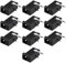 sourcing map 10pcs Connecteur de Prise d'alimentation Fiche Jack DC-002 3.5mmx1.3mm DC 3 Broches Femelle