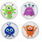 Taschenwärmer Monster 4er Set - Wichtelgeschenk, Handwärmer Kinder, Taschenheizkissen, Geschenk für Kinder
