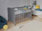 Love For Sleep Babybett,Gitterbett 120x60cm mit Aloe Vera Schaumstoffmatratze,Kinderbett Grau,Umbaubar zum Kinderbett