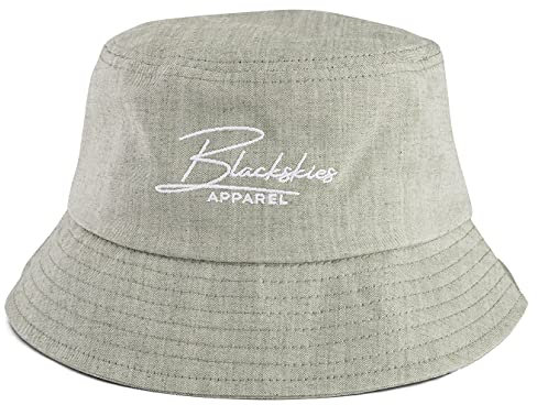 Blackskies® EOS Bucket Hat | Damen Herren Jeans Sonnenhut | Fischerhut aus Denimstoff | Sommerhut für UrlaubGrün