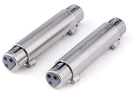 ALEKOR XLR Female to XLR Female Adapter - XLR Female to Female Gender Changer Adapter - 2 Pack