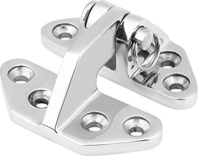 Marine Boat Stainless Steel Hatch Hinge, Deck Hardware with Removable Pin Hinge Fitting Heavy Duty Strap Door Mirror Polished Release Flush Mount Fasteners Cabin Pin Hatchs for RV Boat