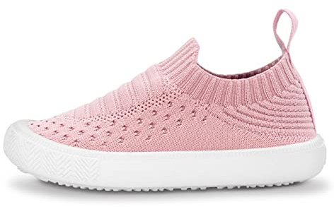 Jan & Jul Baby Mädchen Schuhe, weiche Sohle, waschbare Sneakers (Blassrosa, EU Größe 21.5)