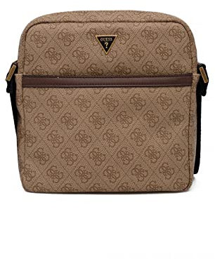 GUESS Herren Umhängetasche Vezzola hellbraun/schwarz/kastanienbraun One Size