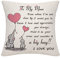 from daughter Son Mum Mother Mama Mom Cushion Cover Throw Pillow Cover Cushion Case Thanksgiving (mum-2)