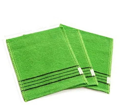 NIDONE Koreanisches Peeling-Tuch Bad Körper Scrubbing Towel Asiatisches Peeling Bad Waschlappen Körper Scrub Handtuch, 3er Set