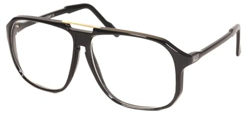 KISS SNATCH Herren Brille – Eckige Fassung mit Doppeltem Metallsteg – Eleganter & Moderner Stil – Klare Gläser mit UV-Schutz – Perfekt für Formelle & Lässige Chic Looks