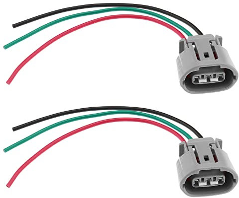 Be In Your Mind 2X 3 Pin Lichtmaschine Stecker Verbinder Kabelbaum Ersatz 6189-0443 Kompatibel mit Toyota Kompatibel mit Lexus Lichtmaschinenstecker 3 Pin Stecker Vorverdrahtet