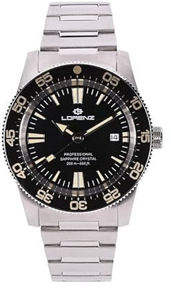 Lorenz Herren Analog Automatik Uhr mit Edelstahl Armband 030229AA