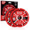 EZARC Carbide Multi Wheel Trennscheiben 125mm × 22.2mm, Trennscheiben für Holz, Holz mit Nägeln, Laminat, Kunststoff, Gips, 2er-Pack