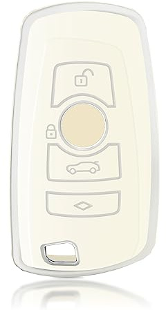 OFFCURVE Schlüsselhülle für BMW 3 Series F30 X3 X4 X5 F12 F18 F25 118i 320i | TPU autoschlüssel hülle für BMW Smartkey. Kompatibel mit BMW 1/2/3/4/5/6/7 Series F12 F18 F25 F30 118i 320i X3 X4 X5 M3 M4 M5