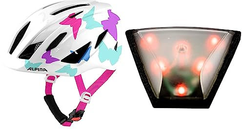 ALPINA PICO - Leichter, Optimal Klimatisierter & Bruchfester Fahrradhelm & Plug-IN-Light - Einfach Bedienbares LED Fahrradhelmlicht, Passend für: ALPINA HAGA, transparent, One Size