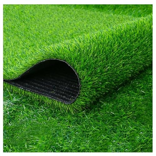 Künstlicher Rasen 3m X 15m Realistisch Astro-Rasen Teppich Gefälschtes Gras Matten 20MM Flor Höhe Natürlich Innen Außen Kunstrasen Unterlage(Size:3X5M)