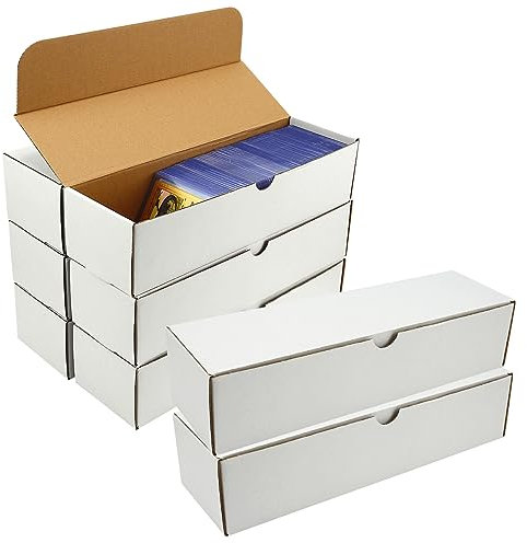 Trading Card Storage Box,8-Pack-6400 Count Corrugated Cardboard Card Box With Mtg/Magic/TCG Storage and Collection,Labels For Card Storage Box
