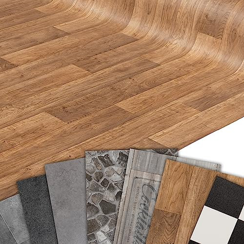 Primaflor PVC Bodenbelag Meterware - TRONTO, Eiche Modena, 2,00m x 16,00m, Vinyl-Boden in Holzoptik für Küche, Wohn- und Badezimmer, Hochwertige Auslegware, Anti-Rutsch Oberfläche