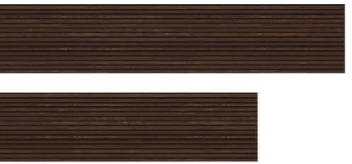 HPFloor Akustik Wandpaneele | MDF Lamellen mit Eichenfurnier | Wandverkleidung zur Schalldämmung & Schallschutz | 240 x 60 cm | 21 mm stark | Filz schwarz | Smoke Oak