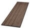 HPFloor Akustik Wandpaneele | MDF Lamellen mit Eichenfurnier | Wandverkleidung zur Schalldämmung & Schallschutz | 240 x 60 cm | 21 mm stark | Filz schwarz | Smoke Oak