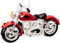 SIKORA BS912 Chopper Motorrad rot Christbaumschmuck Glas Figur Weihnachtsbaum Anhänger