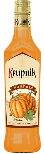 KRUPNIK Pumpkin Milk Liqueur Polish Creamy Vodka Liqueur, Crafted from Cream, Milk and Vodka, Perfect for Sipping, Cocktails, Coffees, Ice Creams and Desserts 16% 500 ml - Limited Edition