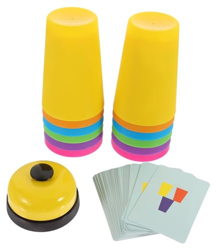 1 Juego Juego de Mesa de Vasos de apilamiento rápido Juguetes educativos Juguetes niño Taza apilable de Color para niños Juego de Mesa Familiar Caminos de Mesa Juguetes Infantiles