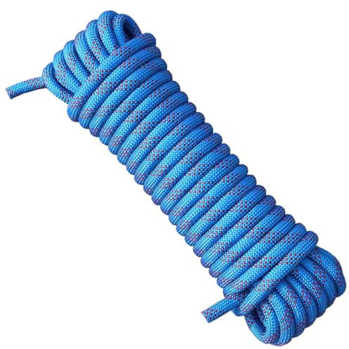Treadstar, Corde en polypropylène, Corde de 10 mm bleue, Corde pour structure de bateau, Corde d’ancrage, Lignes de quai, Corde tressée, Corde en nylon (12 mm - 10 mètres)
