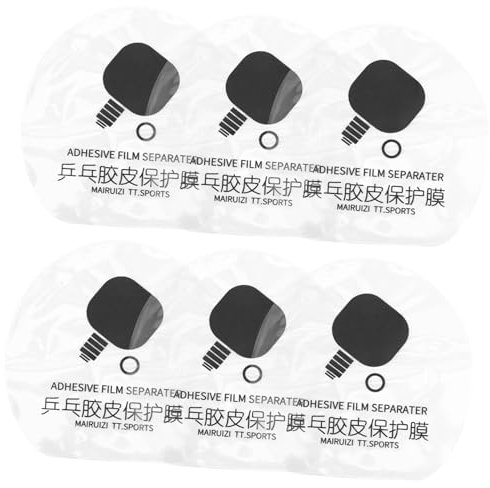 Parliky 6 Stück Tischtennisschläger Schutzfolie Schlägerschutz Schlägerzubehör Klebefolie Tischtennis Zubehör Professionelle Schlägerfolie Schlägerschutzfolien Folie Für Schläger