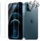 CYYAGE 2+2 Pack for iPhone 12 Pro Max Screen Protector Tempered Glass with Camera Lens Protector, 9H Hardness Protection Film, Scratch Resistant