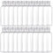 QOCUILC 20 pièces Flacons de Voyage 25ml en Plastique Transparent, Bouteilles Rechargeables, Idéales pour Cosmétiques, Lotion, Shampoing, Gel Douche et Démaquillant