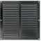 Amig - Griglia Quadrata in Alluminio con Zanzariera | Griglie di Ventilazione per Uscita d'Aria | Ideale per Soffitto di Cucina e Bagno | Dimensioni 200 x 200 mm | Colore Nero