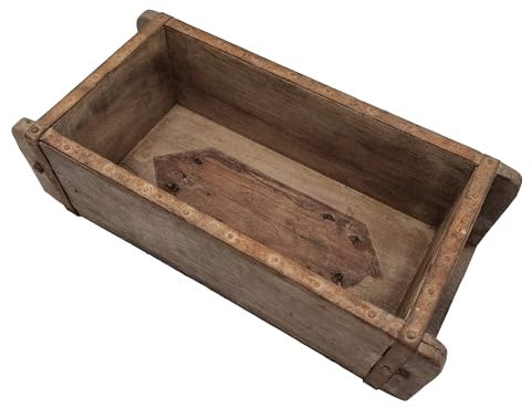 TOPCENT Holzkiste im Vintage-Design, Ziegelform, 30 x 9 x 15 cm