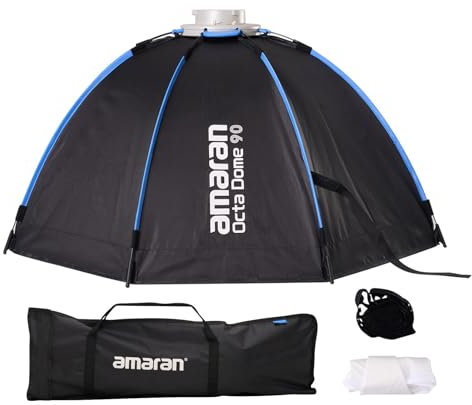Aputure Amaran 35/90cm Octagonal Softbox with Honeycomb Carrying Bag Folding/Quick Installation Compatible with Amaran 300C/150C/200X/200D/100X/100D (Octa Dome 90)