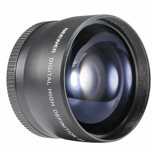 KE88FENG 58 mm 2X Teleobjektiv Telekonverter for Canon for Nikon for Sony for pentax 18–55 mm