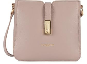 LANCASTER | Milano Horizon - Sac Trotteur Cuir de Vachette Grainé Galet rosé